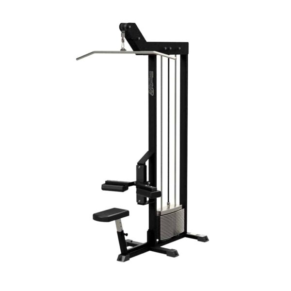 Lateral pulldown cable machine for back training from Gymleco