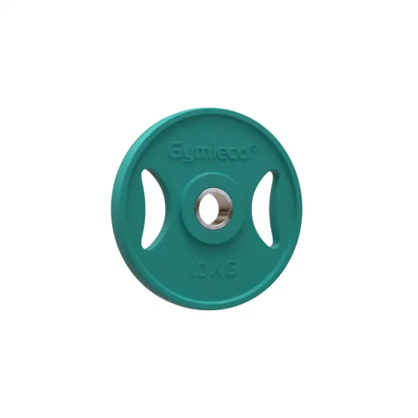 gymleco 10 kg weight plate in green