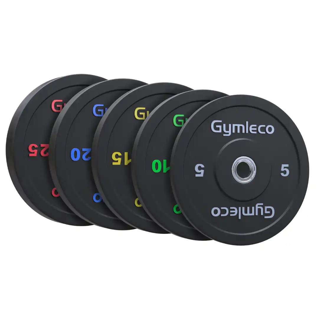 Rubber weights in black from Gymleco