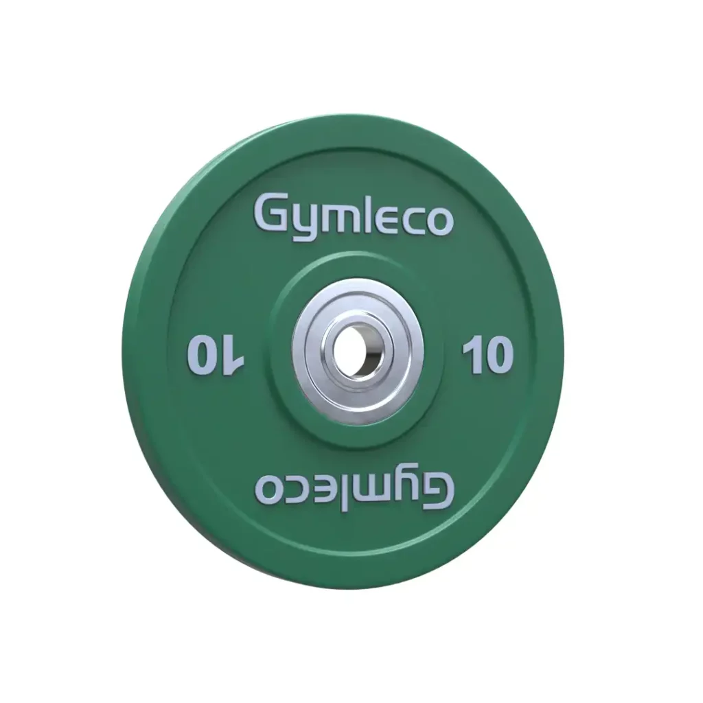 Rubber weights in color in high quality from Gymleco, 10kg