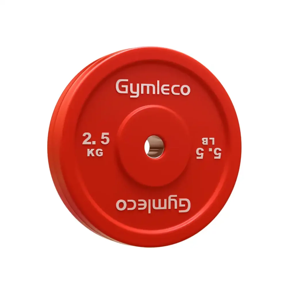 gymleco technique weight plate 2,5 kg in white