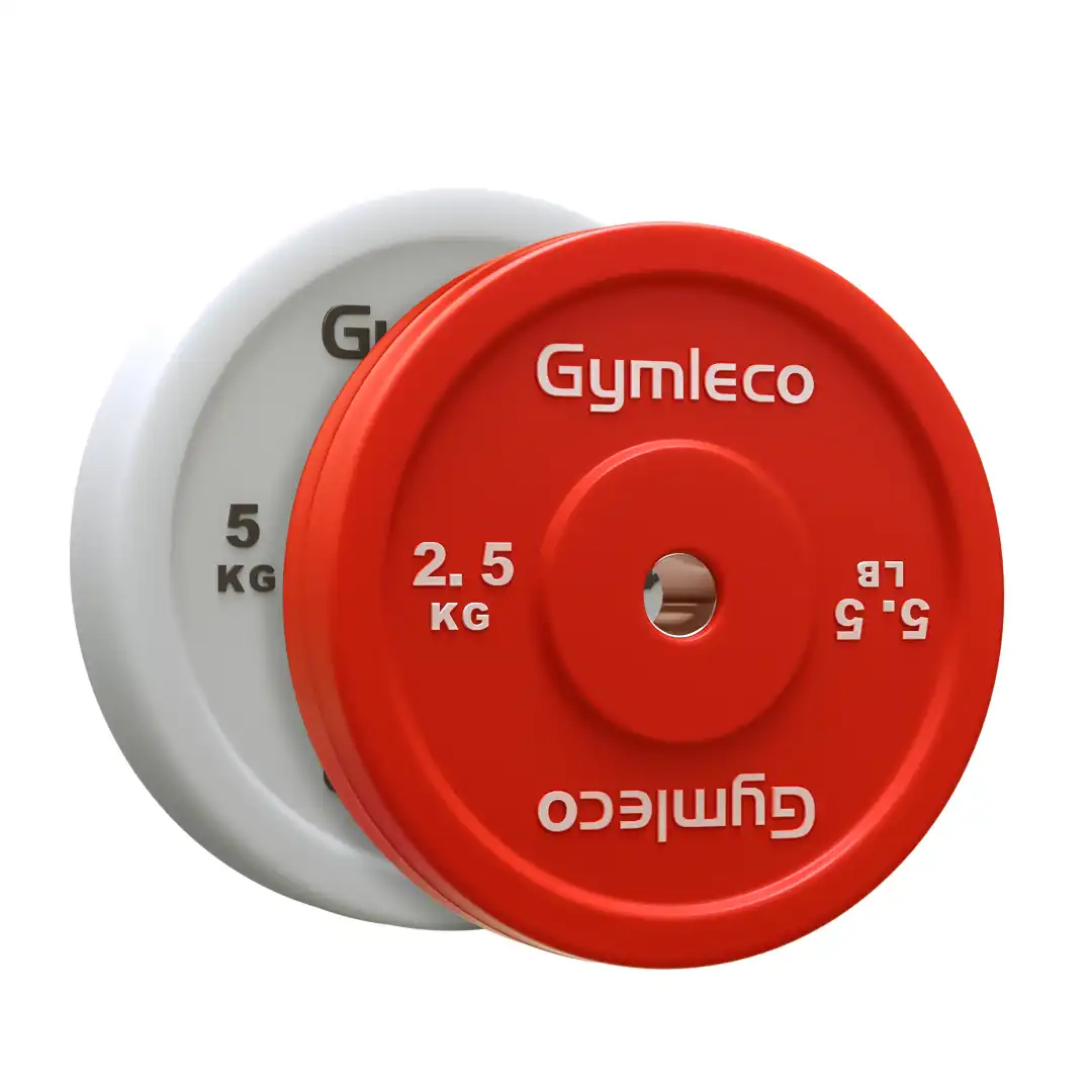 gymleco technique weight plates red and white