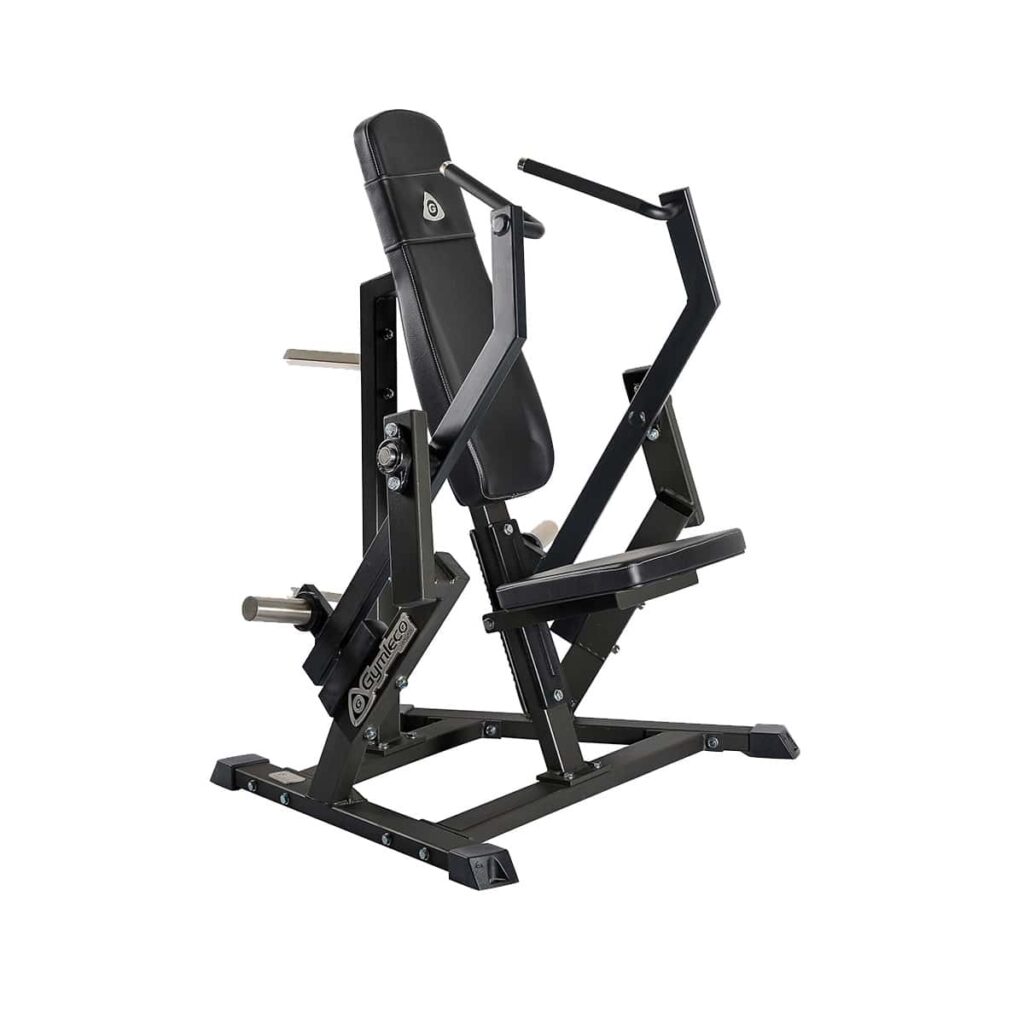 Iso lateral triceps plate loaded machine from Gymleco, product picture with white background