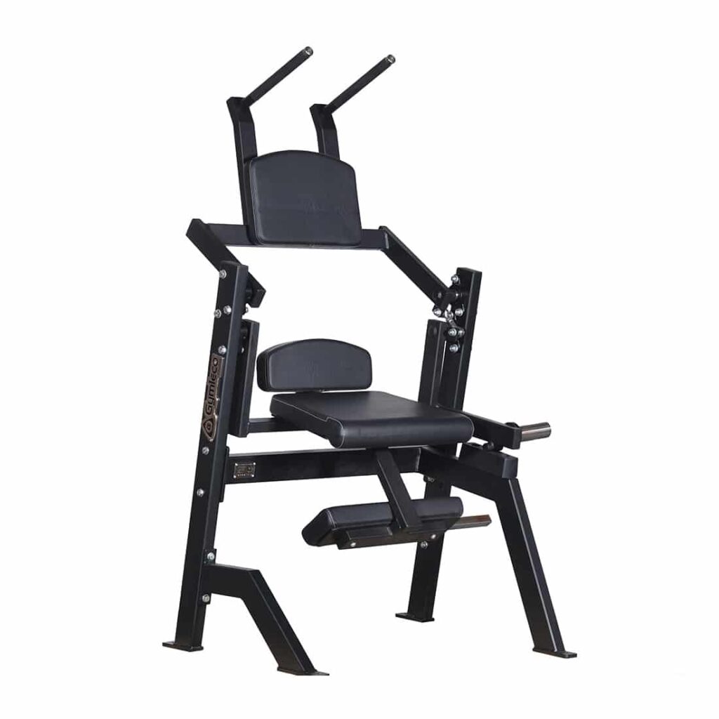 Seated abs machine from Gymleco product picture with white background