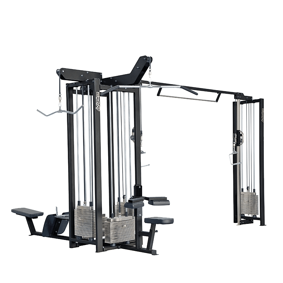 215K Multi Gym/Four Station with Cable Cross - Gymleco Strength
