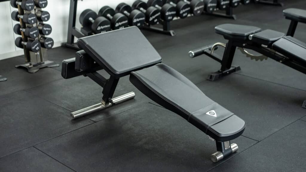 Adjustable Decline Bench Press from Gymleco at the gym