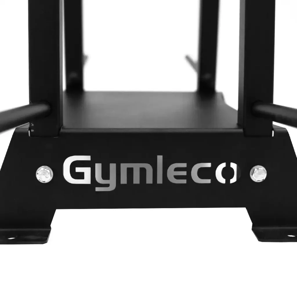 Gymleco logo on ball rack.
